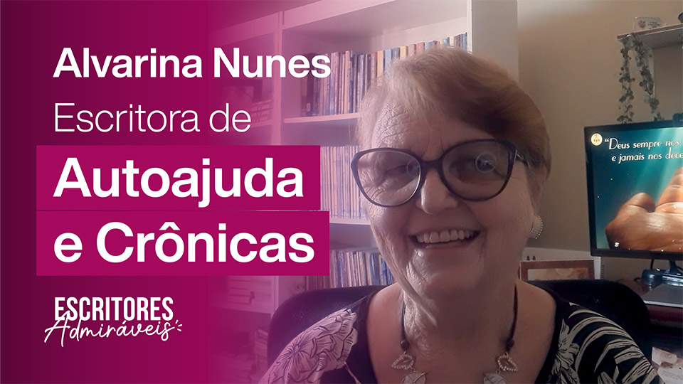 No meu primeiro livro eu não tinha conexão com as redes sociais, mas quando fiz o curso comecei a aprender, colocar em prática… rapidinho já comecei a colher os frutos. – Alvarina Nunes